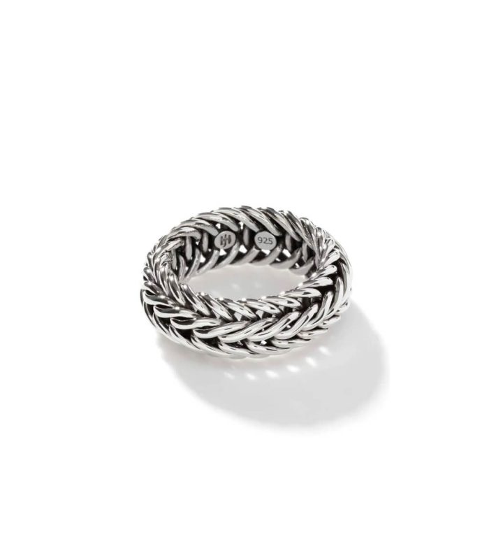 Kami Chain Band Ring, Sterling Silver